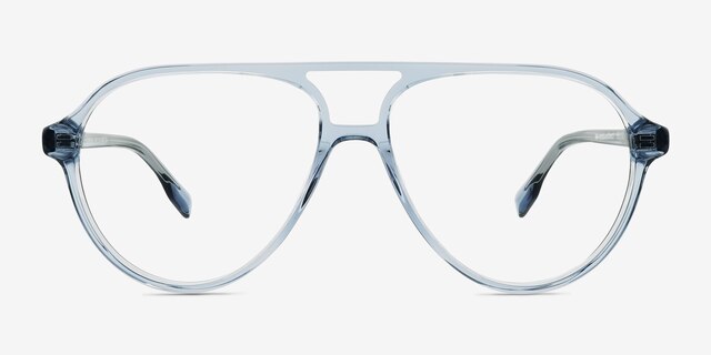 Verbena Blue AcetateEyeglass Frames from EyeBuyDirect, Front View