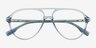 Verbena Blue AcetateEyeglass Frames from EyeBuyDirect, Closed View