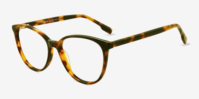 Yarrow Écailles AcétateMontures de lunettes de vue d'EyeBuyDirect, Vue d'Angle
