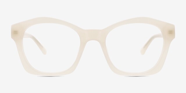 Aronia Cream AcetateEyeglass Frames from EyeBuyDirect, Front View