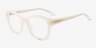 Aronia Cream AcetateEyeglass Frames from EyeBuyDirect, Angle View