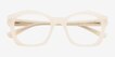 Aronia Cream Alternative MaterialsEyeglass Frames from EyeBuyDirect, Closed View