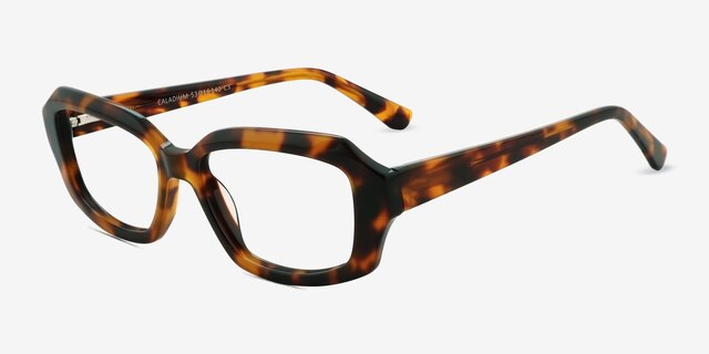 Caladium Écailles AcétateMontures de lunettes de vue d'EyeBuyDirect, Vue d'Angle