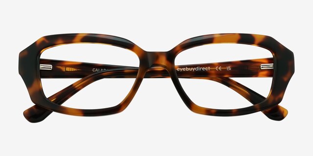 Caladium Écailles AcétateMontures de lunettes de vue d'EyeBuyDirect, Vue Rapprochée