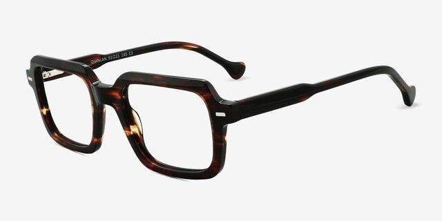 Quinlan Tortoise AcetateEyeglass Frames from EyeBuyDirect, Angle View