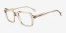 Quinlan Vert AcétateMontures de lunettes de vue d'EyeBuyDirect, Vue d'Angle