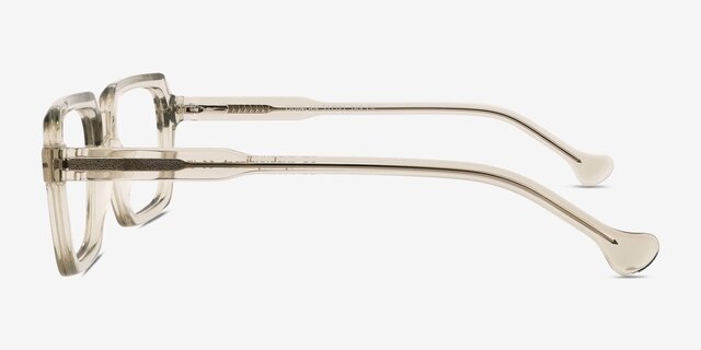 Quinlan Vert AcétateMontures de lunettes de vue d'EyeBuyDirect, Vue de Côté