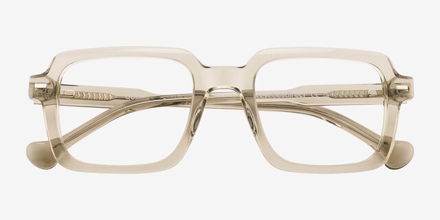 Quinlan Vert AcétateMontures de lunettes de vue d'EyeBuyDirect, Vue Rapprochée