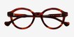 Chadwick Tortoise Alternative MaterialsEyeglass Frames from EyeBuyDirect, Closed View