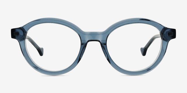 Chadwick Blue AcetateEyeglass Frames from EyeBuyDirect, Front View