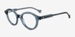Chadwick Blue Alternative MaterialsEyeglass Frames from EyeBuyDirect, Angle View