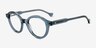 Chadwick Blue AcetateEyeglass Frames from EyeBuyDirect, Angle View