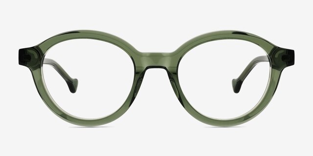 Chadwick Vert AcétateMontures de lunettes de vue d'EyeBuyDirect, Vue de Face