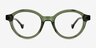 Chadwick Vert AcétateMontures de lunettes de vue d'EyeBuyDirect, Vue de Face