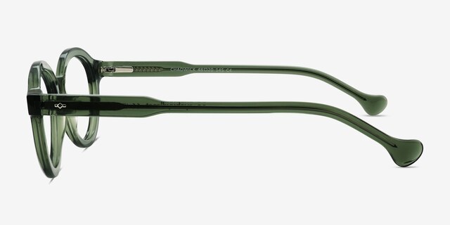 Chadwick Vert AcétateMontures de lunettes de vue d'EyeBuyDirect, Vue de Côté