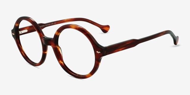 Ashford Écailles AcétateMontures de lunettes de vue d'EyeBuyDirect, Vue d'Angle