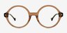 Ashford Brown AcetateEyeglass Frames from EyeBuyDirect, Front View