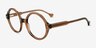 Ashford Brown AcetateEyeglass Frames from EyeBuyDirect, Angle View