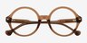 Ashford Brown AcetateEyeglass Frames from EyeBuyDirect, Closed View