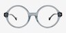 Ashford Bleu AcétateMontures de lunettes de vue d'EyeBuyDirect, Vue de Face