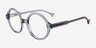 Ashford Bleu AcétateMontures de lunettes de vue d'EyeBuyDirect, Vue d'Angle
