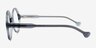 Ashford Bleu AcétateMontures de lunettes de vue d'EyeBuyDirect, Vue de Côté