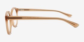 Hawkins Champagne Acétate Montures de lunettes de vue d'EyeBuyDirect, Vue de Côté
