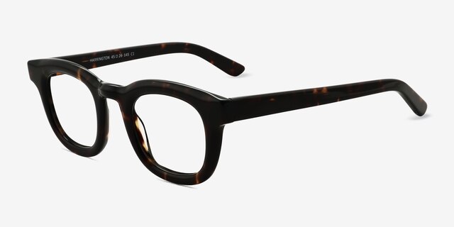 Harrington Tortoise AcetateEyeglass Frames from EyeBuyDirect, Angle View