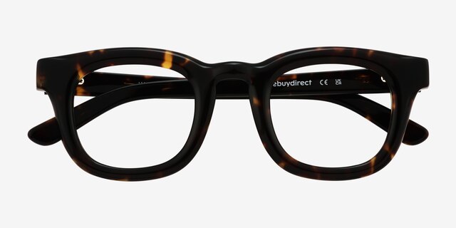 Harrington Tortoise AcetateEyeglass Frames from EyeBuyDirect, Closed View