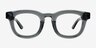 Harrington Gris AcétateMontures de lunettes de vue d'EyeBuyDirect, Vue de Face