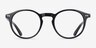 Envelope Black AcetateEyeglass Frames from EyeBuyDirect, Front View