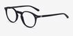 Envelope Black AcetateEyeglass Frames from EyeBuyDirect, Angle View