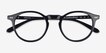 Envelope Black AcetateEyeglass Frames from EyeBuyDirect, Closed View