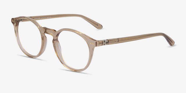 Envelope Brown AcetateEyeglass Frames from EyeBuyDirect, Angle View