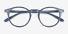 Envelope Blue AcetateEyeglass Frames from EyeBuyDirect, Closed View
