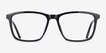 Tranquil Black PlasticEyeglass Frames from EyeBuyDirect, Front View