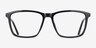 Tranquil Black PlasticEyeglass Frames from EyeBuyDirect, Front View