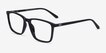 Tranquil Black PlasticEyeglass Frames from EyeBuyDirect, Angle View