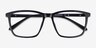 Tranquil Black PlasticEyeglass Frames from EyeBuyDirect, Closed View