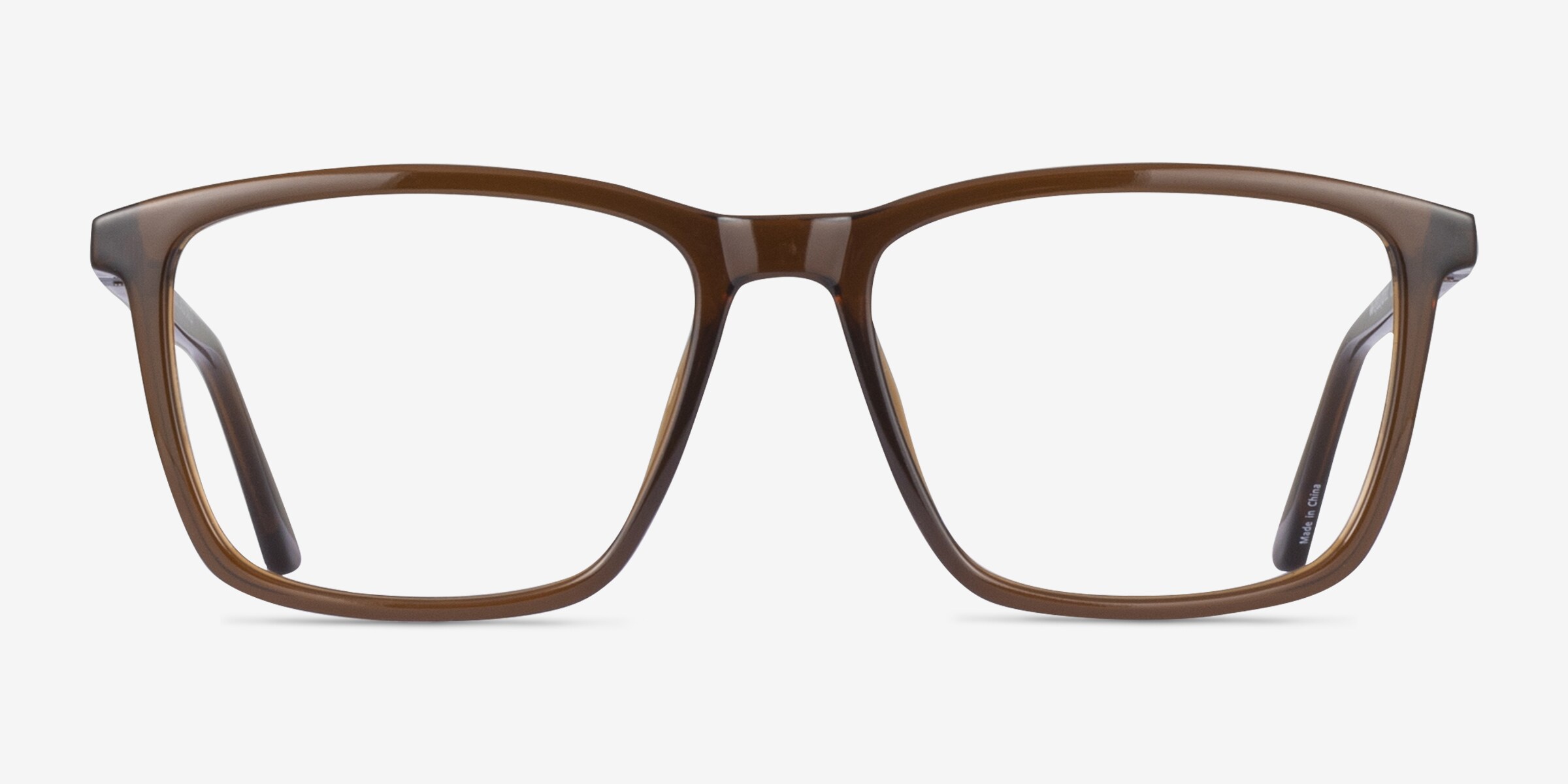 Tranquil Square Brown Glasses for Men | Eyebuydirect