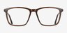 Tranquil Brown PlasticEyeglass Frames from EyeBuyDirect, Front View