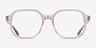 Restore Pink AcetateEyeglass Frames from EyeBuyDirect, Front View
