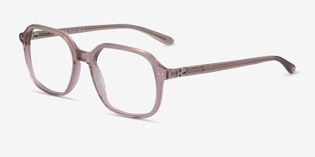 Restore Pink AcetateEyeglass Frames from EyeBuyDirect, Angle View