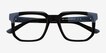 Nyx Black Blue AcetateEyeglass Frames from EyeBuyDirect, Closed View
