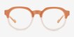 Vesper Pink White AcetateEyeglass Frames from EyeBuyDirect, Front View