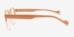 Vesper Pink White AcetateEyeglass Frames from EyeBuyDirect, Side View
