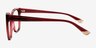 Elix Rouge AcétateMontures de lunettes de vue d'EyeBuyDirect, Vue de Côté