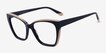 Elix Navy AcetateEyeglass Frames from EyeBuyDirect, Angle View