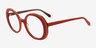 Riven Coral AcetateEyeglass Frames from EyeBuyDirect, Angle View