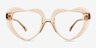 Endless Love Champagne AcétateMontures de lunettes de vue d'EyeBuyDirect, Vue de Face